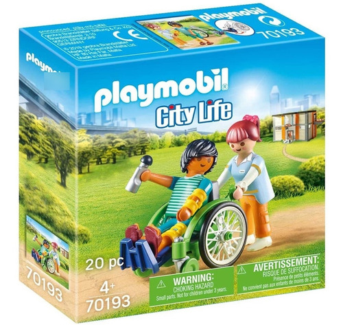 Juguete Paciente En Silla De Ruedas Playmobil City Life Febo