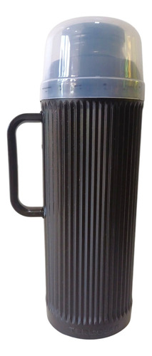 Termo De Mate De 1 Litro Acero Inoxidable Pico Cebador Negro