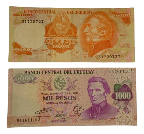 Billetes Uruguay Antiguos 