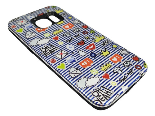 Funda Aluminio Decorado Para Samsung Galaxy S7 Edge