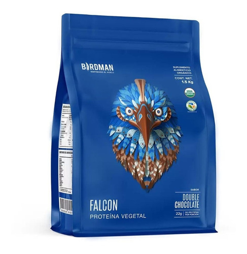 Proteína Orgánica Vegana Chocolate Birdman Falcon 1.5 Kg