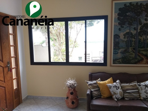 5 Dormitórios (2 Suítes) Frente Ao Mar Com Garagem E Rampa Náuticas, No Parque Náutico Em Cananéia/sp - Ca00058 - 34836522