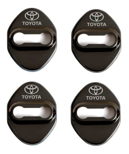 Cubre Cerraduras Puertas Toyota 4 Unidades Color Gris Oscuro