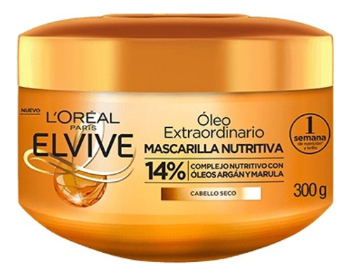 Crema Tratamiento Elvive Oleo Extraordinario Nutrición 300gr