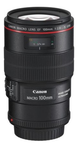 Lente Macro Canon Ef 100mm F/2.8l Is Usm Focal Fija