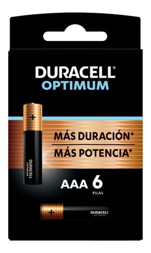 Pilas Aaa Alcalinas Duracell Optimum C/6 Baterías