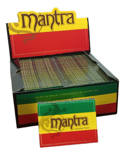Imagen 3 de 4 de Caja De Rolling Paper Smoking Mantra Papel Para Liar 50ud