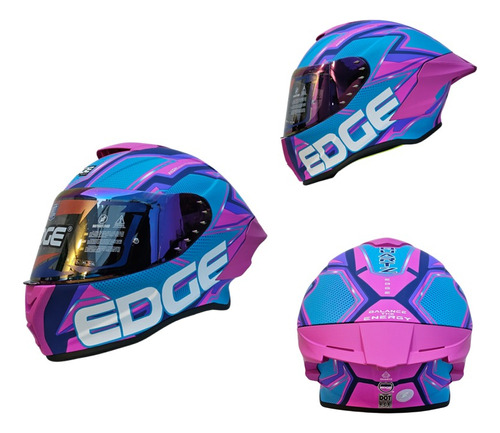 Casco Moto Edge Shangai Integral Certificado Dot/ece