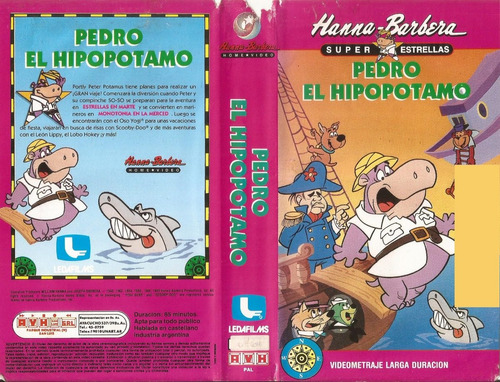 Pedro El Hipopotamo Vhs Hanna Barbera Castellano Ledafilms