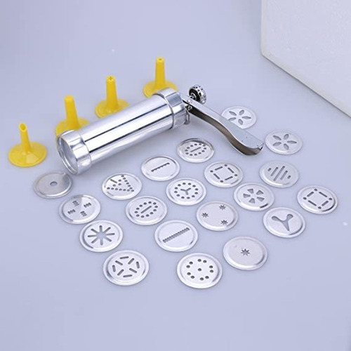 Fabrica Máquina De Galletitas Acero 4 Picos 10 Moldes
