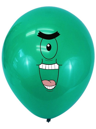 Pack 13 Globos 1 Metalizado 12 Látex Bob Esponja