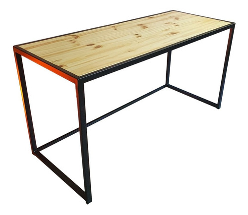 Mesa Escritorio Hierro Madera Embutida 150x60x75 Ideal Pc