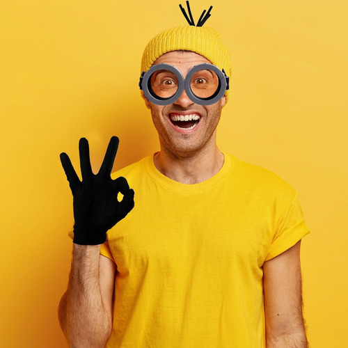 Para Minion Cosplay Acessórios De Fantasia Óculos Steampunk