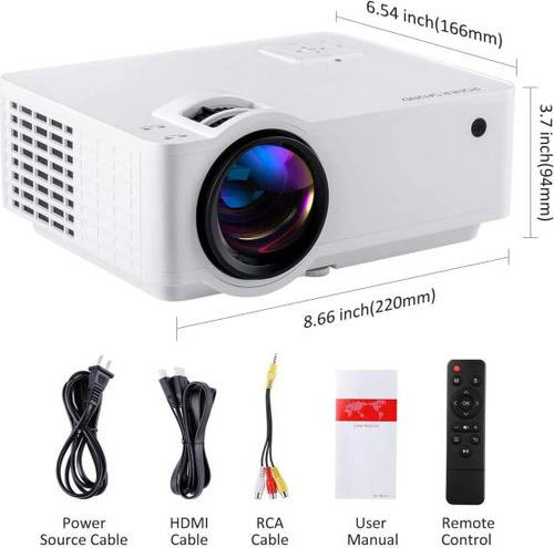 Mini Proyector 9000 Lux 210 Proyector 1080p Pantalla Compati