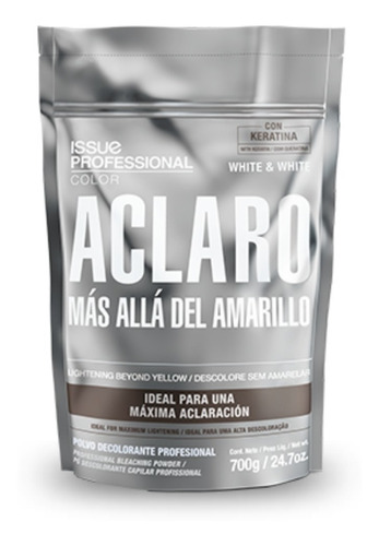 Issue Polvo Decolorante White White 700gr + 3 Ampollas Bonif