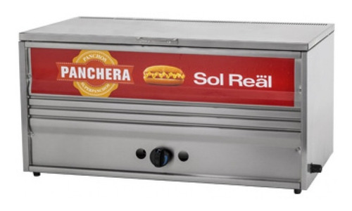 Panchera A Gas Sol Real Grande Acero Inox 84 Cm