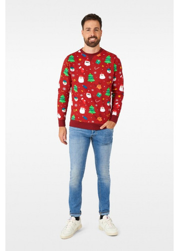 Suéter Navideño Festivity Red Fiesta Invierno Ugly Sweater