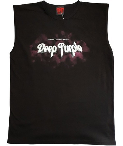 Deep Purple Smoke Polo Manga 0 Small [rockoutlet] Remate