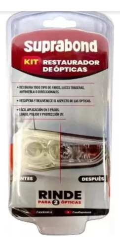 Kit Restaurador De Ópticas Suprabond - Pulido De Faros