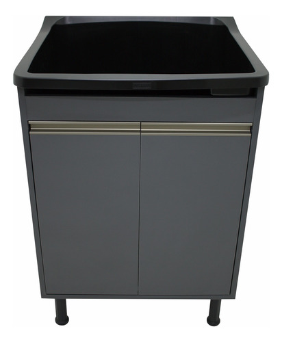 Tanque De Lavanderia 40 Litros Com Esfregadeira + Gabinete