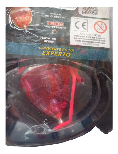 Trompo De Rodamiento King Turbo Cometa Rosa