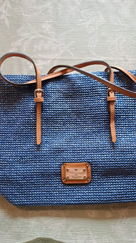 Bolso Cartera Tropea Prima Classe Azul Usado 