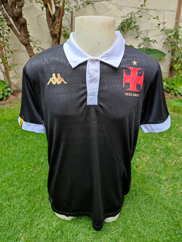 Jersey Vasco Da Gama 2023 Camisas Negras 100 Años Talla L