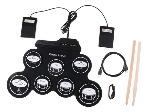 Batería Electrónica Portátil Enrollable, Suministros