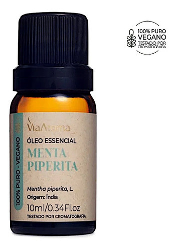 Óleo Essencial De Menta Piperita Com 10ml Via Aroma