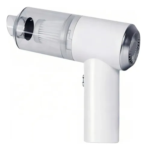 Aspiradora Para Auto Portatil Inalambrica Recargable Usb Blanco