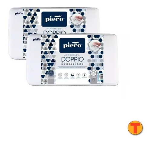 Combo 2 Almohada Piero Doppio Sensazione 70x40 Viscoelastica