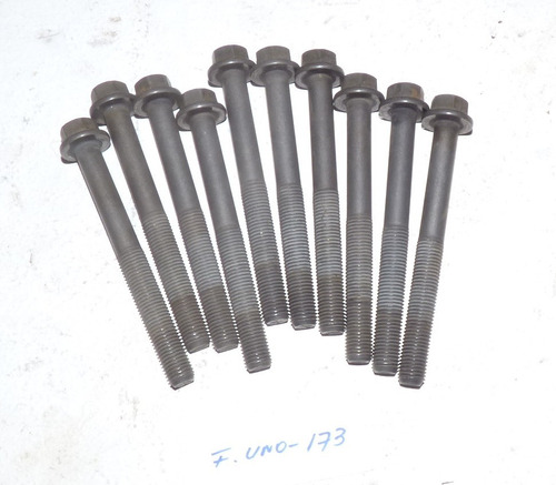 10 Pernos De Culata Originales 10x1.25x96 Fiat Uno Way 1.4