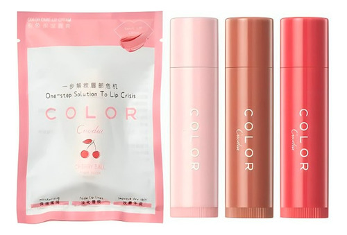 Bálsamo Coreano Hidratante Suave Tinta Color Duradero Labios