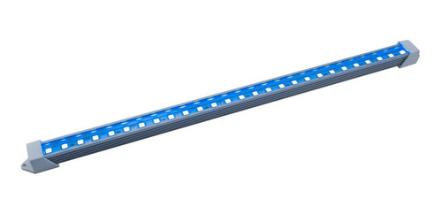 3 Luminárias 80cm Led Azul Branco 6.500k Aquário 58w Dimmer 127/220v