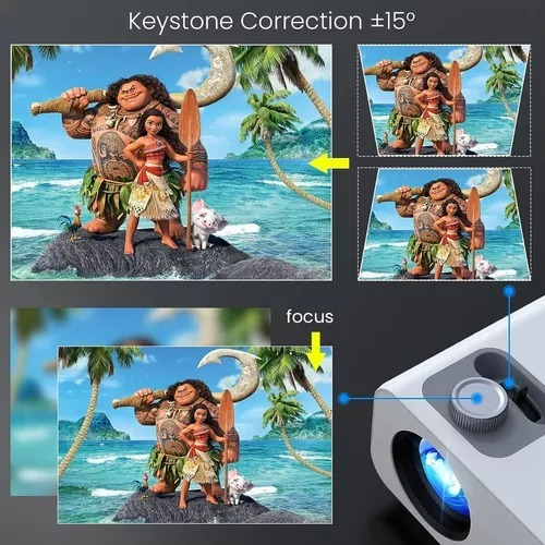 Imagen 5 de 5 de Proyector Video Beam Full Hd 1080p Honpow F3