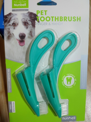 Cepillo Dental Para Mascotas X 2 Unidades