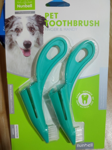 Cepillo Dental Para Mascotas X 2 Unidades 