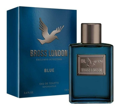 Imagen 1 de 1 de  Bross London Blue Perfume Hombre Edt X 100 Ml