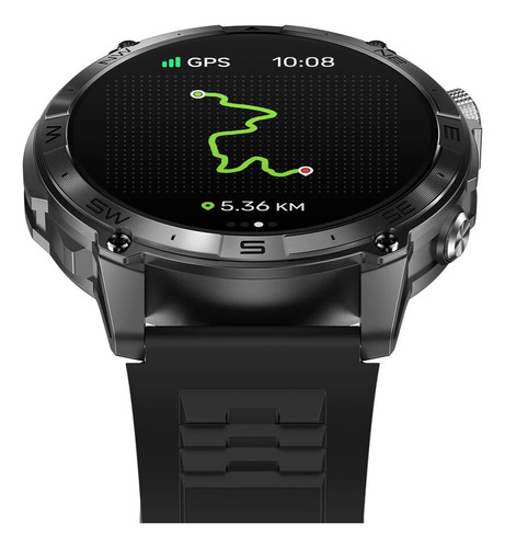 Smartwatch Zeblaze Stratos 2 Plus 1.43 Gps Preto Cinza-escuro Preto