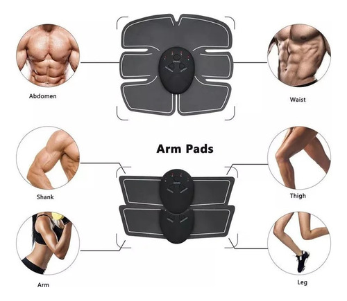 Parche Muscular Perdida De Grasa Abdomen Gluteo Electroestim