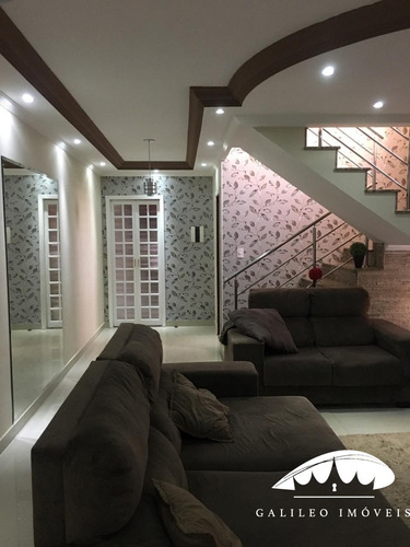 Imagem 3 de 19 de Vende-se Lindo Sobrado Com Fino Acabamento No Jd Sarapiganga - Jundiaí - 2 Dormitórios Com Armários - Cozinha Planejada, Vaga Para 3 Carros. - Ca00579 - 67657583
