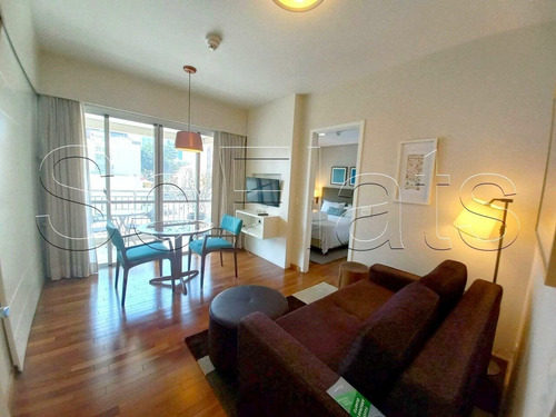 Imagem 3 de 15 de Flat Estanconfor Villa Paulista 37,20m² 1 Dormitório 1 Vaga Para Locação Nos Jardins. - Sf26847