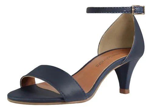 Sapatos Salto Femininos Tamanho 40 41 42 43 Azul Mod. 2018