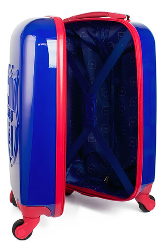 Rush - Maleta Barcelona Strong Relieve Color Azul Fc Barcelina