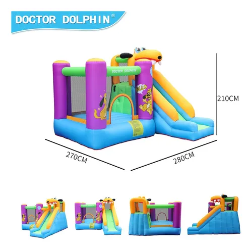 Doctor Dolphin Bounce House Slide Con Soplador Para Ninos De