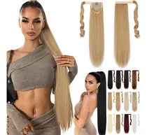 Comprar Coleta Postiza Cabello Lacio Caballo Natural Extensiones
