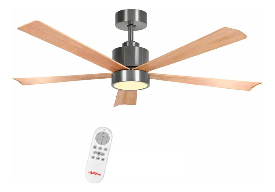 Ventilador Techo C/luz Led Y Control Liliana Vthm935r 6 Vel