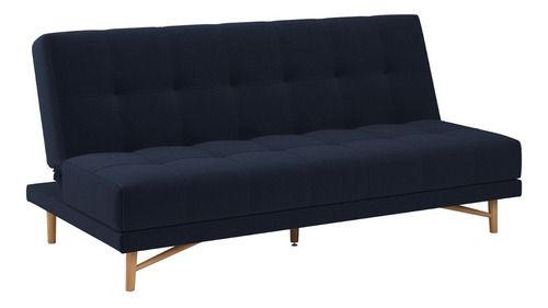 Sofá Cama Bossa Nova 1,90 Linho Azul Marinho