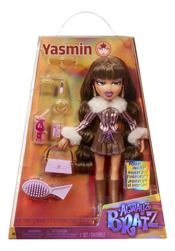 Muñeca De Moda Bratz Alwayz Yasmin Con 10 Accesorios Y Póste