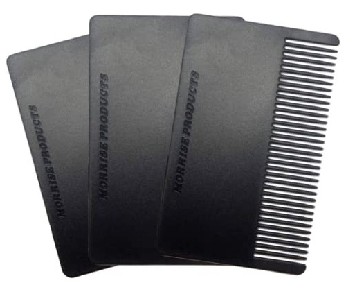 Paquete De 3 Peines De Pelo Para Cartera, Barba, Mostaza Ant